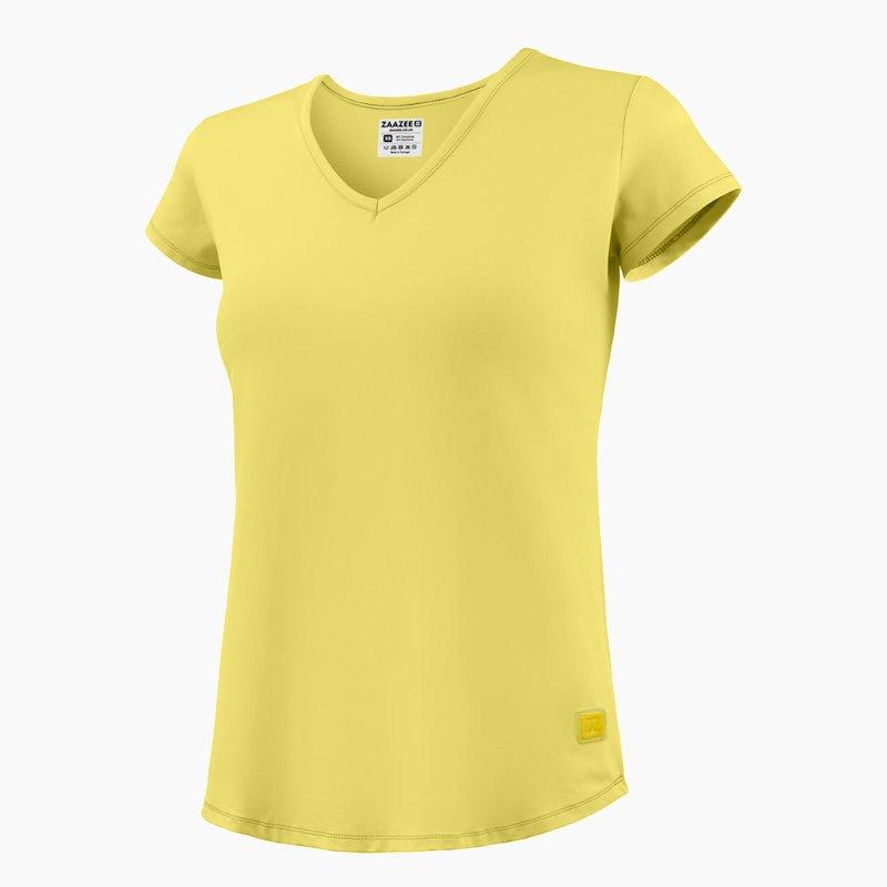 ZAAZEE Alyx V-Neck T-Shirt Limoncello Yellow