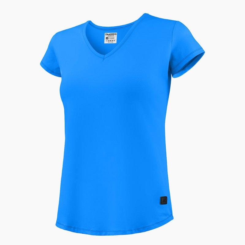 ZAAZEE Alyx V-Neck T-Shirt Sky Blue